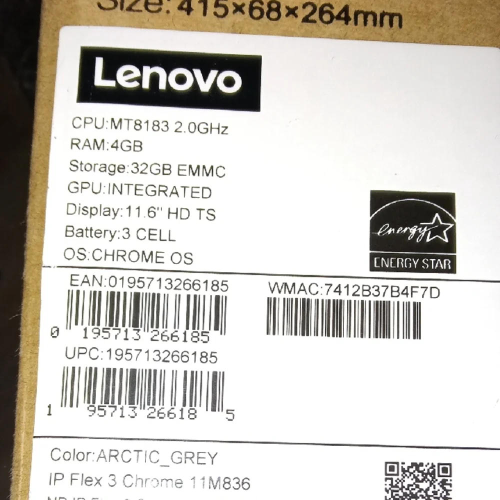 Lenovo Laptop Packaging in Brown